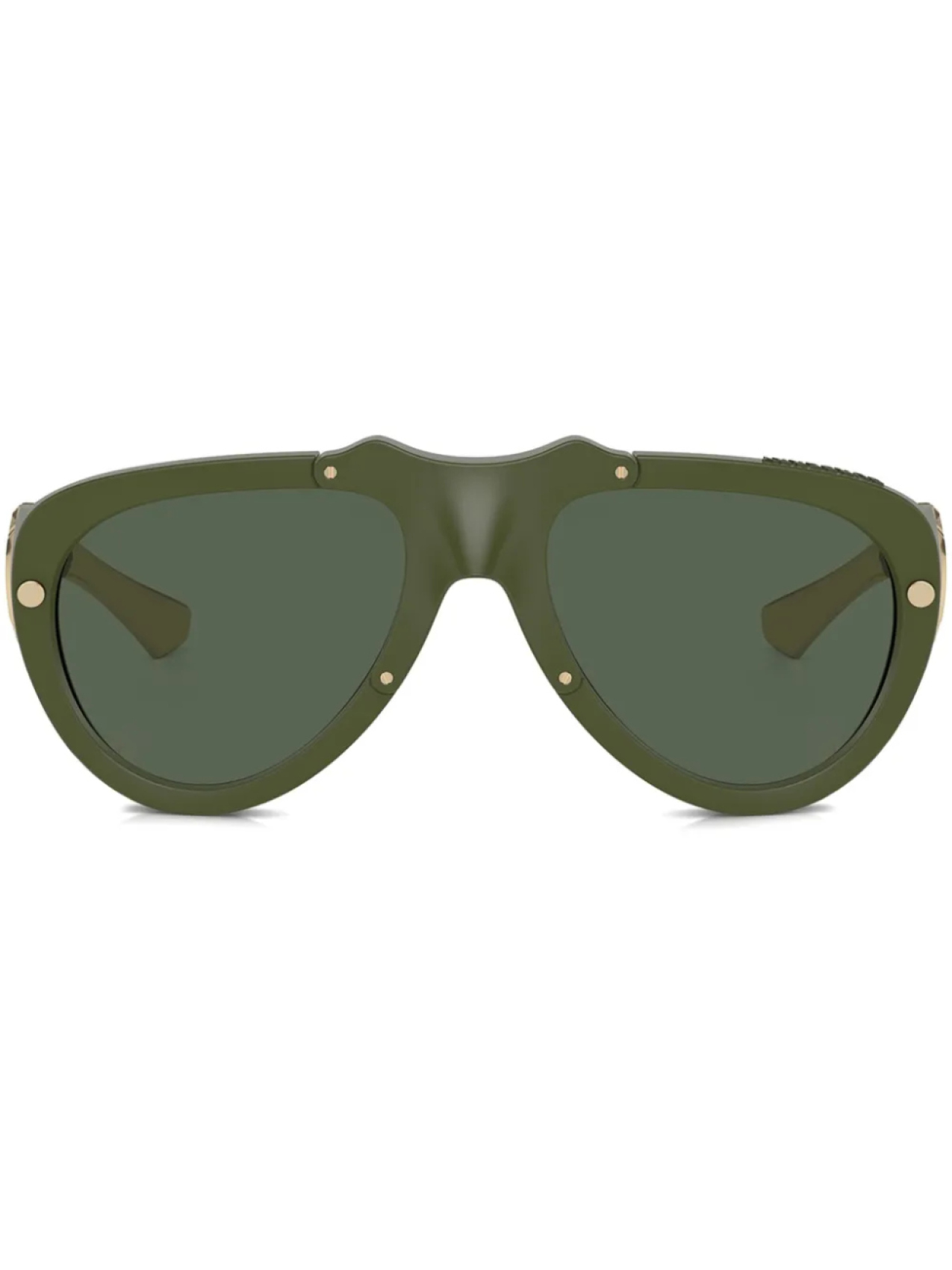 

Солнцезащитные очки Shield Mask Burberry Eyewear, зеленый