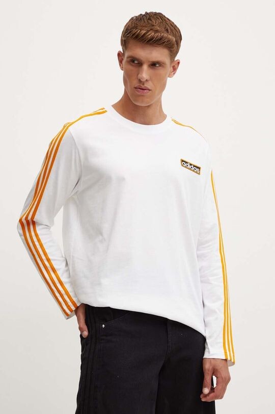 

Хлопковая рубашка Adibreak с длинными рукавами adidas Originals, белый