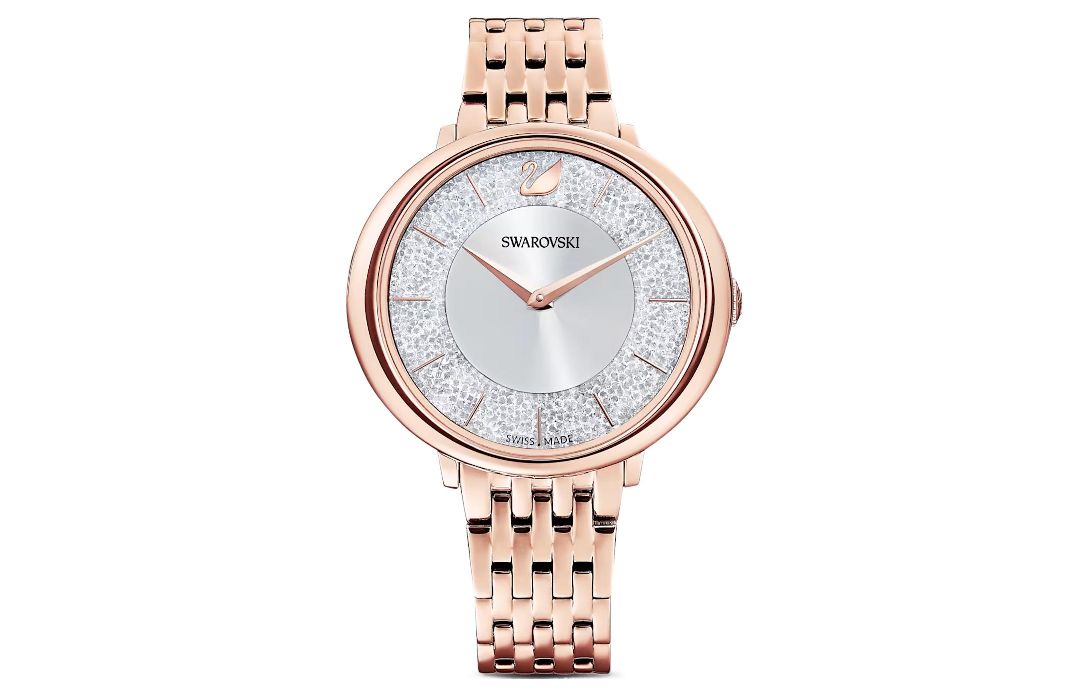 

Swarovski Часы CRYSTALLINE Wrist Watch Quartz Movement Metal Strap Silver Dial Women's Watch