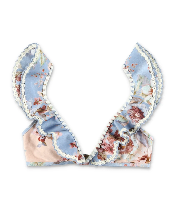 

Изысканный треугольный верх от бикини Zimmermann, мультиколор, Черный, Изысканный треугольный верх от бикини Zimmermann, мультиколор