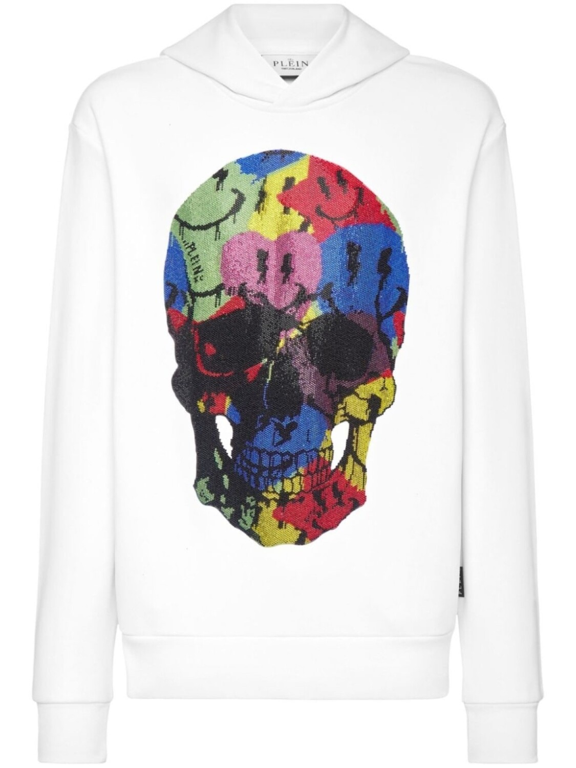 

Philipp Plein толстовка с декором Skull, белый