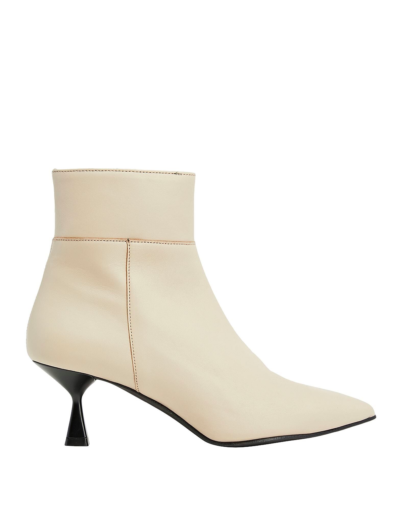 Ботильоны Leather Spool Heel Ankle Boots 8 By Yoox, бежевый