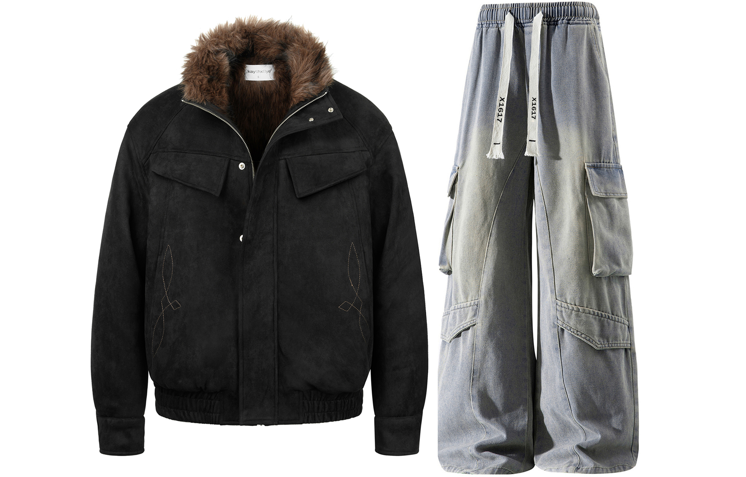 

Повседневная спортивная одежда Unisex с лацканом Lapel Moderate X1617, черный mountain hawk jacket+желтый mud jeans