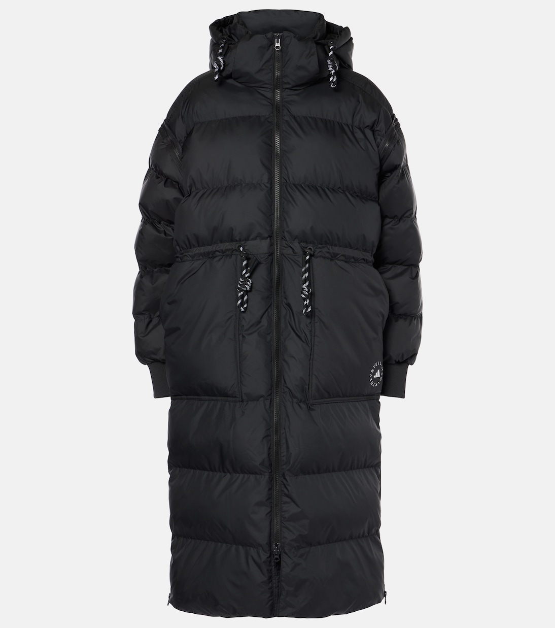 

Трансформируемое стеганое пальто Adidas by Stella McCartney, черный