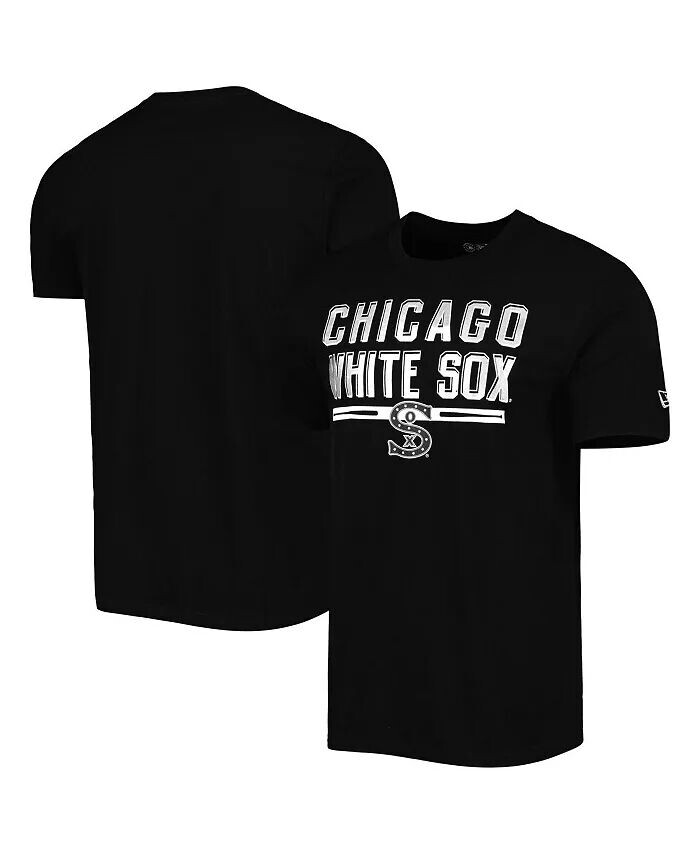 

Мужская черная футболка Chicago White Sox для тренировки ватина New Era, черный