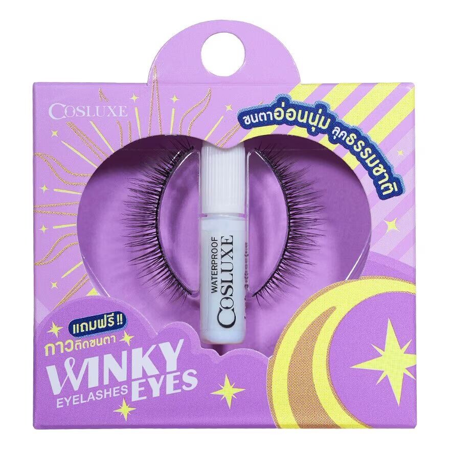

Cosluxe Ресницы Winky Eyes 1 пара с клеем A-02
