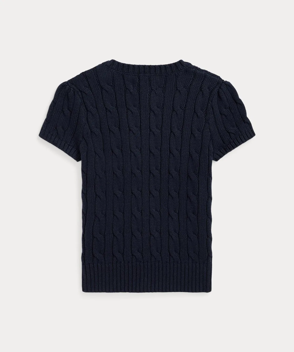 Свитер с коротким рукавом, хлопковый, Ralph Lauren, тёмно-синий — фото 2