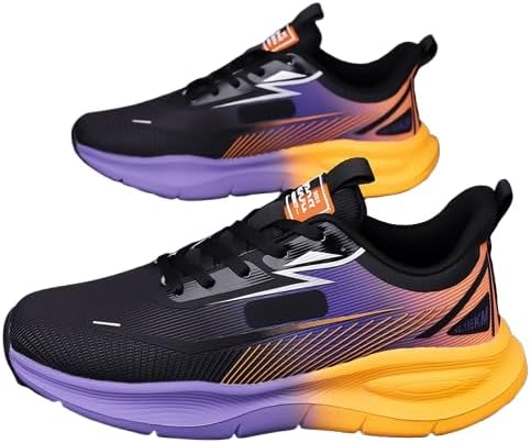 

Мужские кроссовки для бега 2025 года, легкие, дышащие, противоскользящие, амортизирующие, износостойкие, с мягкой подошвой Generic, пурпурный