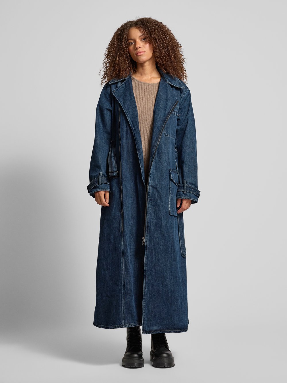 

Тренчкот из денима с поясом G-Star Raw
