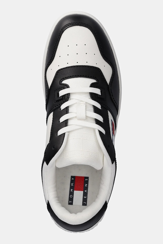 Кожаные кроссовки TJW Retro Basket Ess Tommy Jeans, черный — фото 4