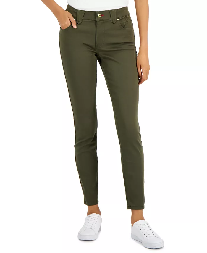 

Женские узкие брюки TH Flex Waverly из сатина Tommy Hilfiger, зеленый