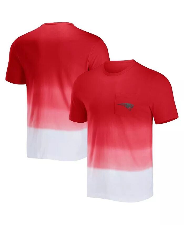 

Мужская коллекция NFL x Darius Rucker от Red and White New England Patriots футболка с карманом Dip Dye Fanatics