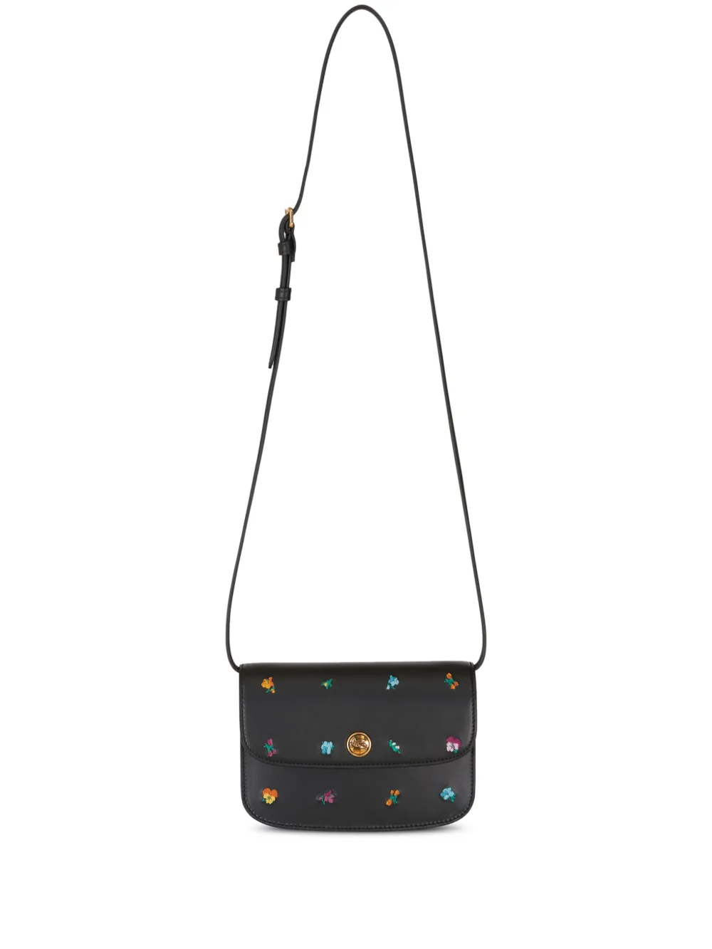 

Мини-сумка на плечо Essential с цветочной вышивкой ETRO, черный