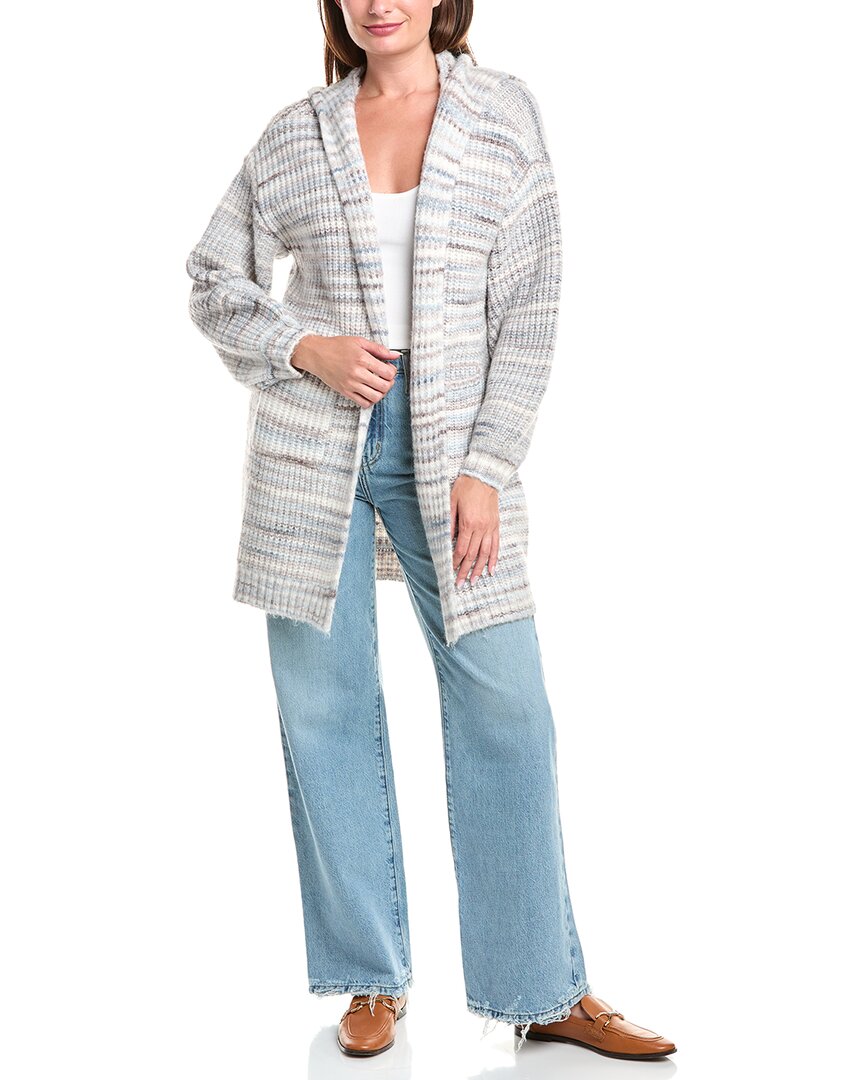 

Соленая роскошь капюшонный кардиган из смесовой шерсти Saltwater Luxe, серый