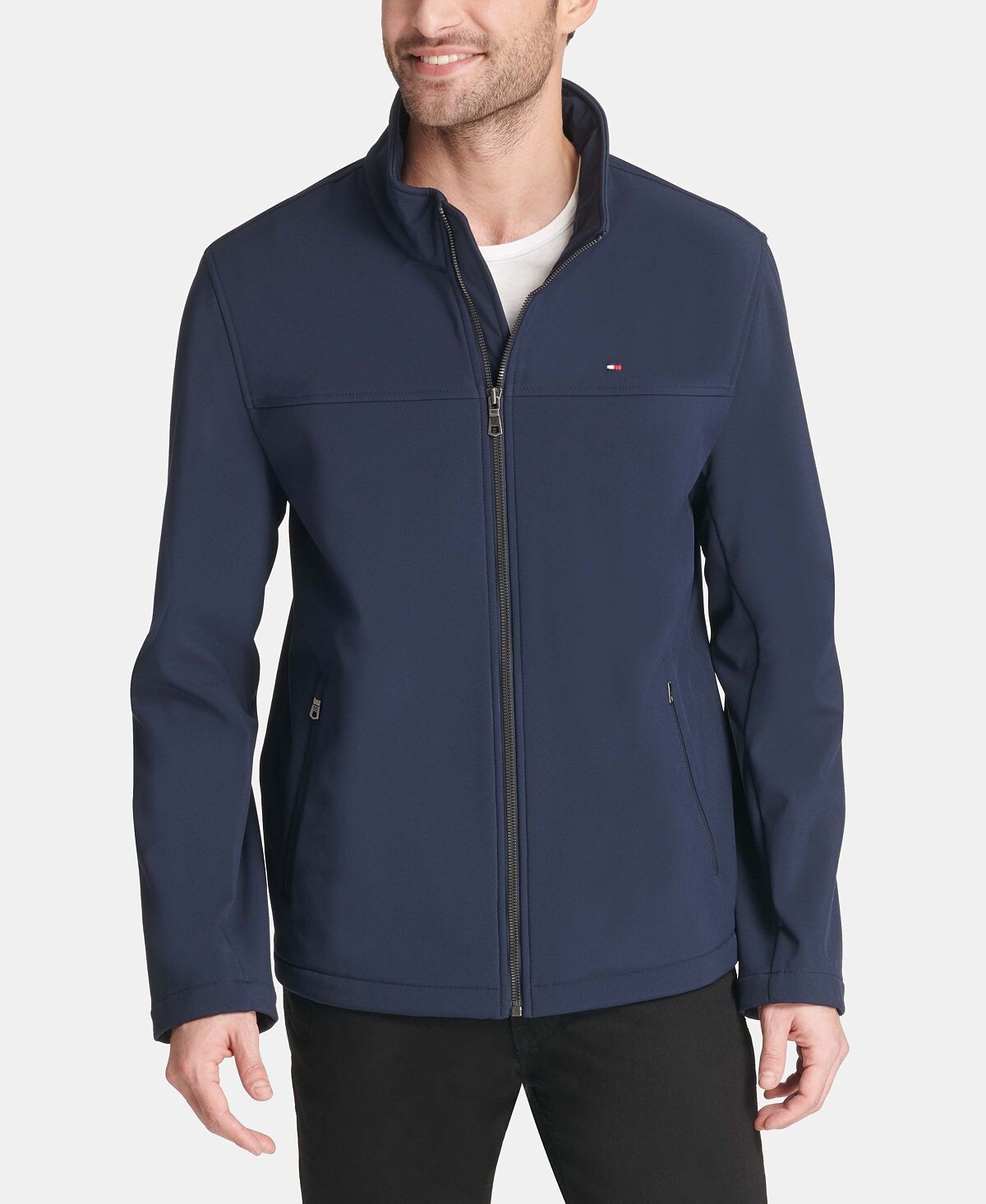 

Классическая куртка Soft-Shell на молнии спереди Tommy Hilfiger