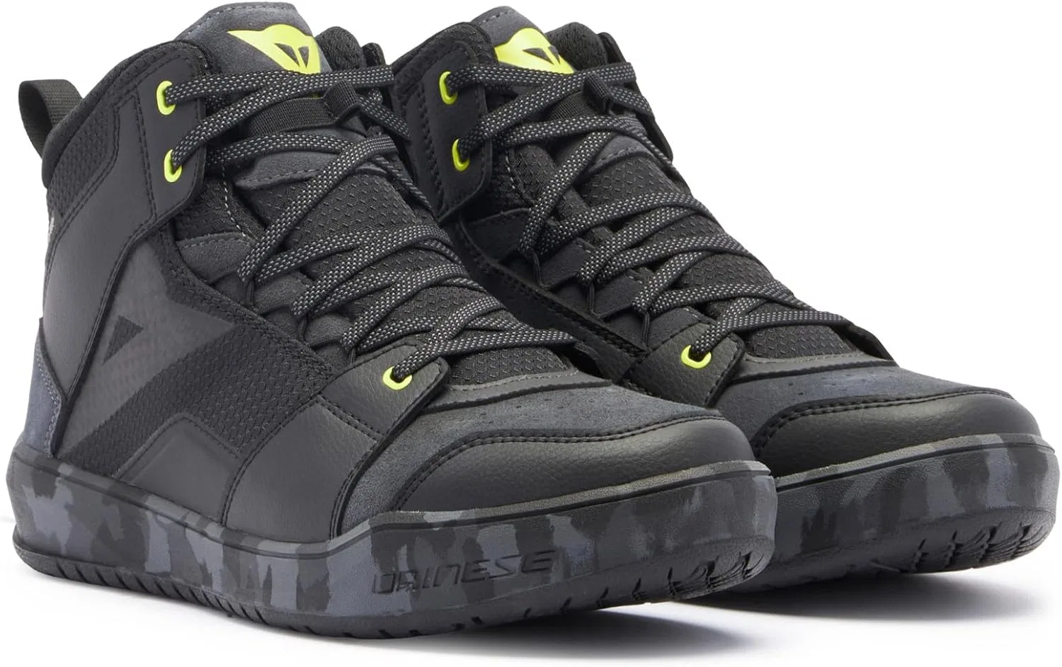 Мужские водонепроницаемые мотоциклетные кроссовки Dainese Suburb D-wp, Black Camo Yellow
