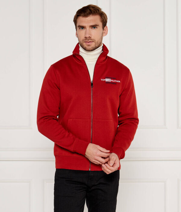 

Толстовка Tommy Hilfiger Regular Fit на молнии, красный