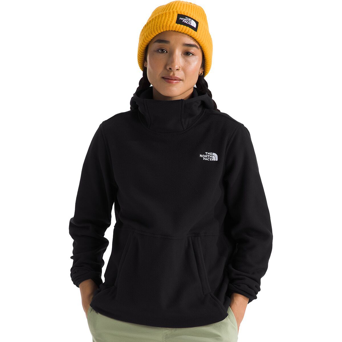 

Гладиаторская флисовая толстовка с капюшоном The North Face, черный