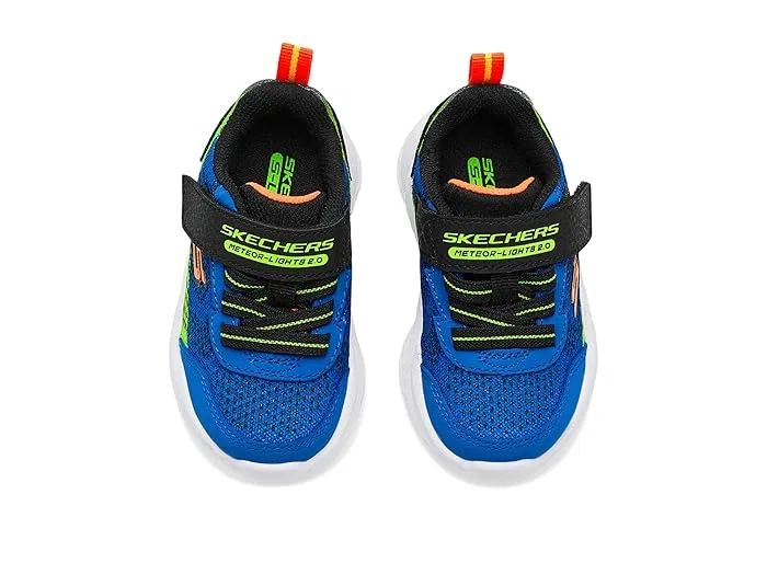Кроссовки со светящейся подошвой Meteor-Lights 2.0 401490N SKECHERS KIDS, Blue/Black — фото 3