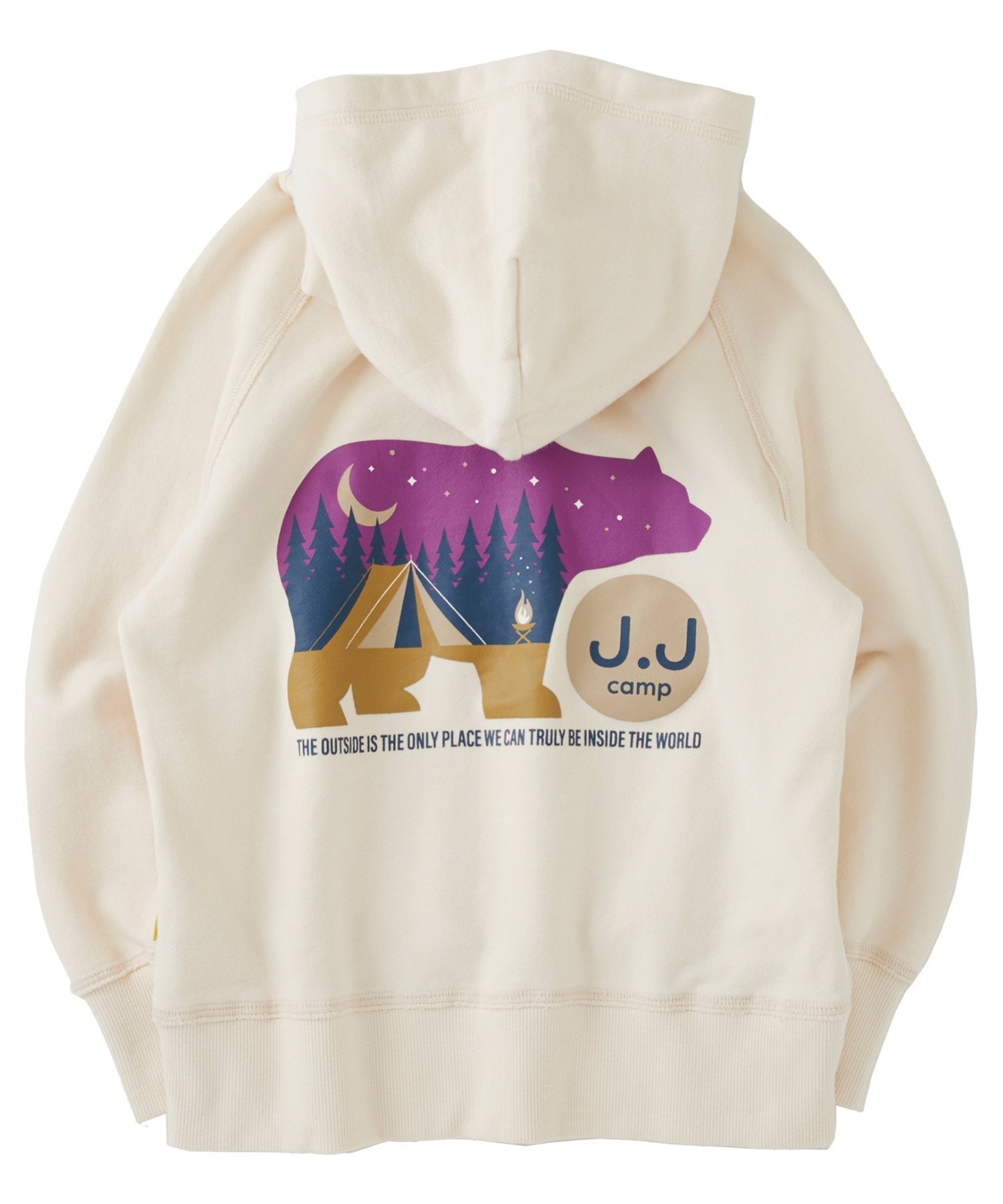 Детская толстовка с капюшоном JJ CAMP/(K) из 100% хлопка с крупным силуэтом. J.J Camp, SHIRAYURI — фото 2