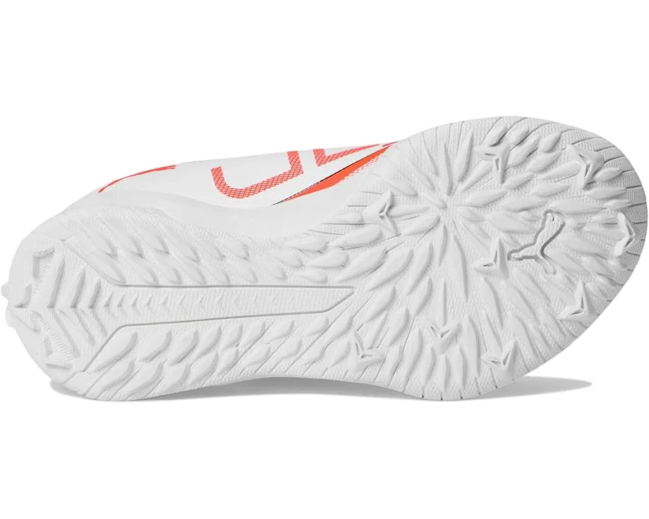 Кроссовки PUMA Kids Ultra 5 Play Turf Training (Little Kid/Big Kid), PUMA White/PUMA Black/Glowing Red — фото 3