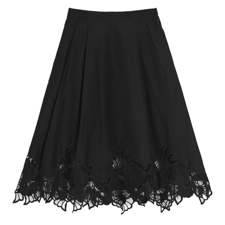 

ELLE Повседневная длинная юбка Women's White