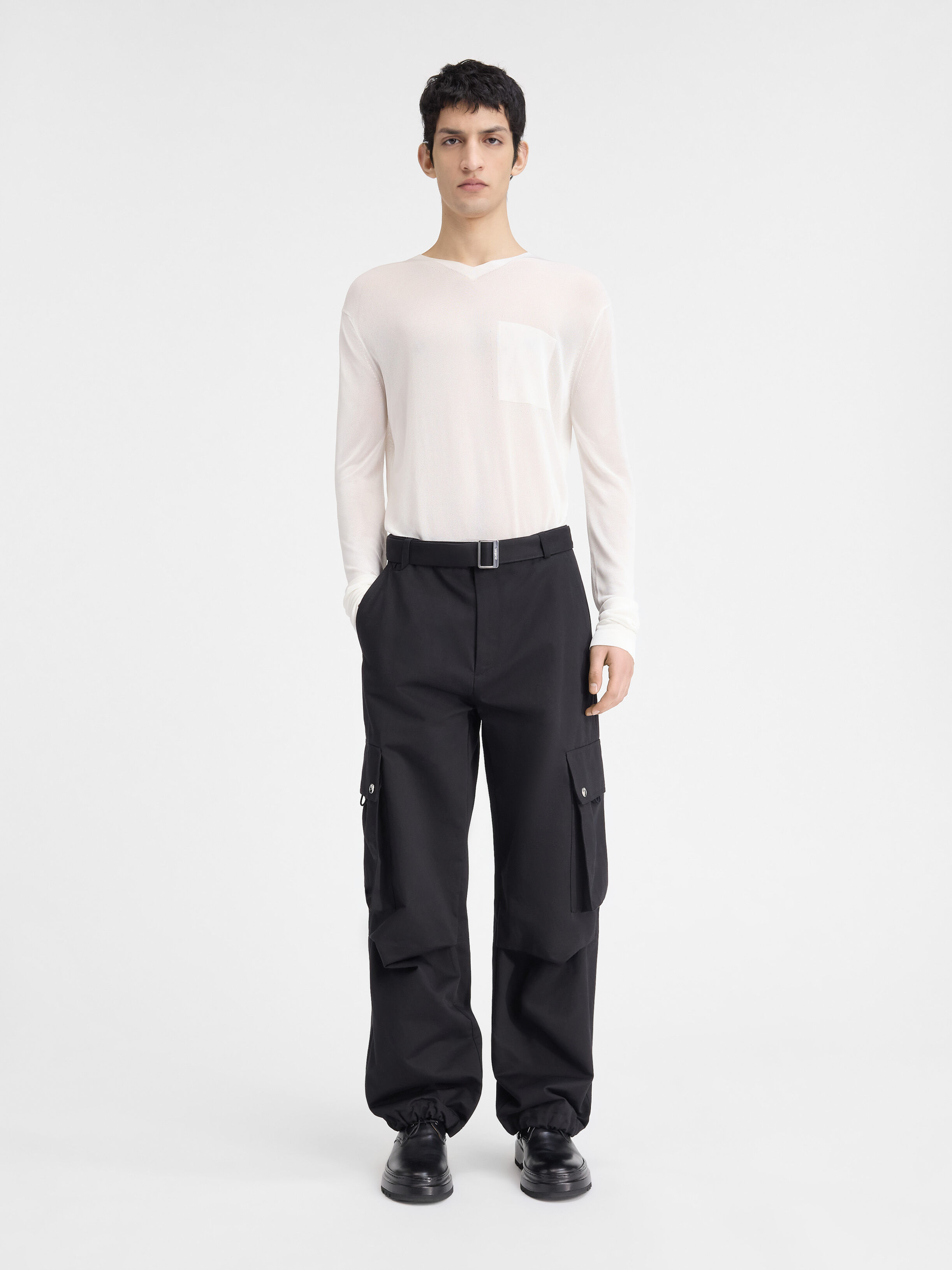 

Брюки-карго с поясом JACQUEMUS The cargo pants, черный