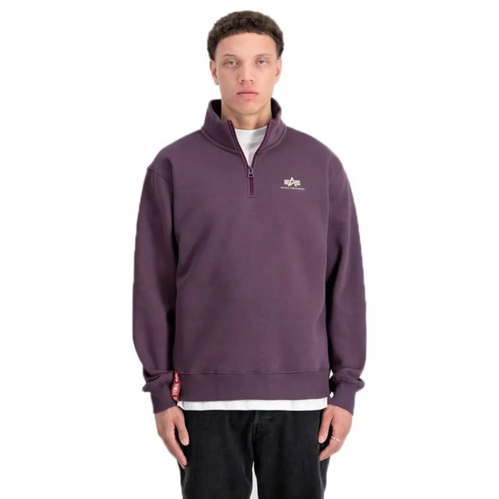 

Толстовка Alpha Industries 108308 half zip, фиолетовый