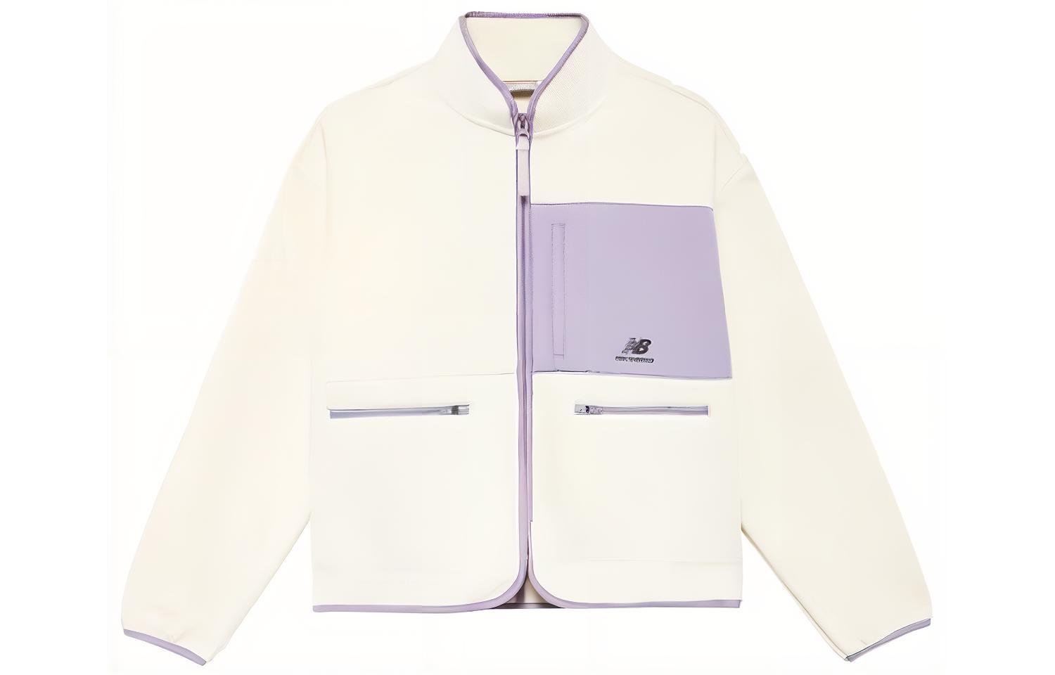 

New Balance Куртка женская бело-фиолетовая, White Purple