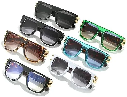 

Солнцезащитные очки с градиентным переходом цвета, сине-зеленые оттенки, защита от ультрафиолета UV400, ретро-очки для мужчин MTZJH, Leopard Tea Gradient