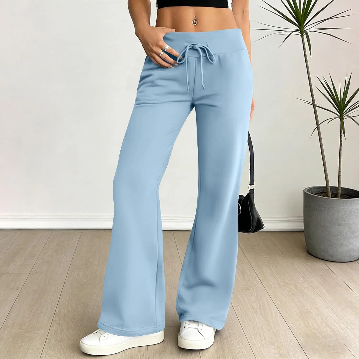 Леггинсы Bootcut с широкими штанинами, Generic, A09 Sky Blue — фото 2