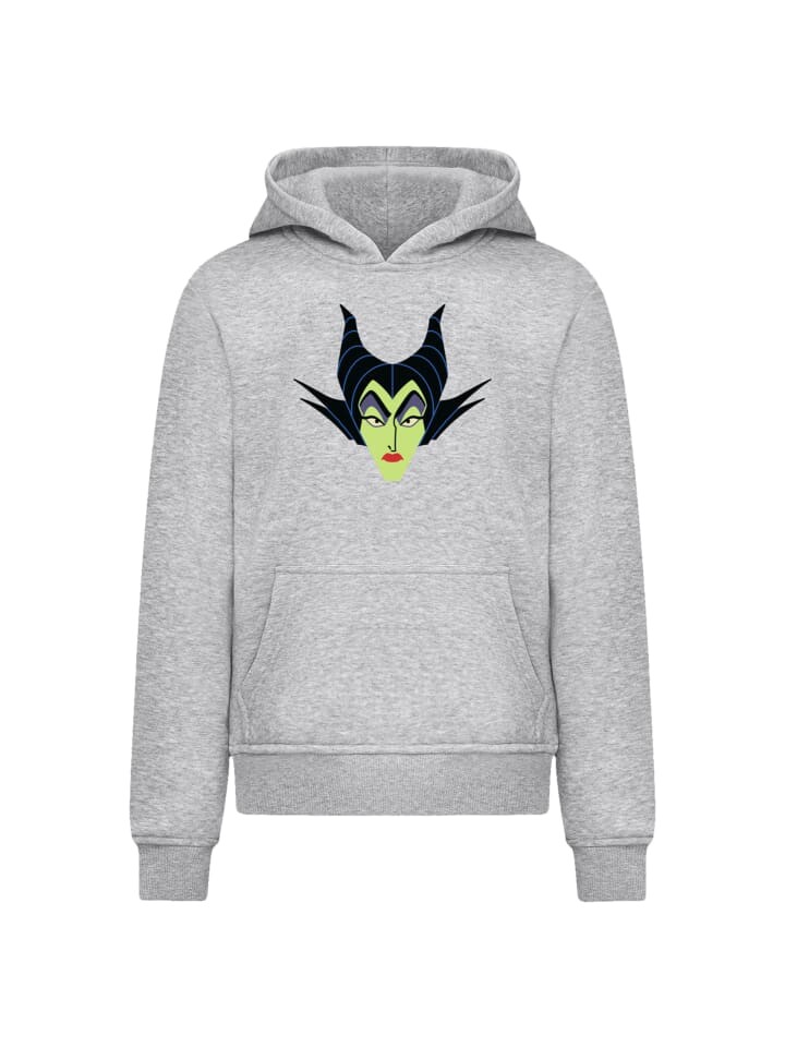 

Пуловер F4NT4STIC Hoodie Disney Bösewichte Maleficent Face, пятнистый серый
