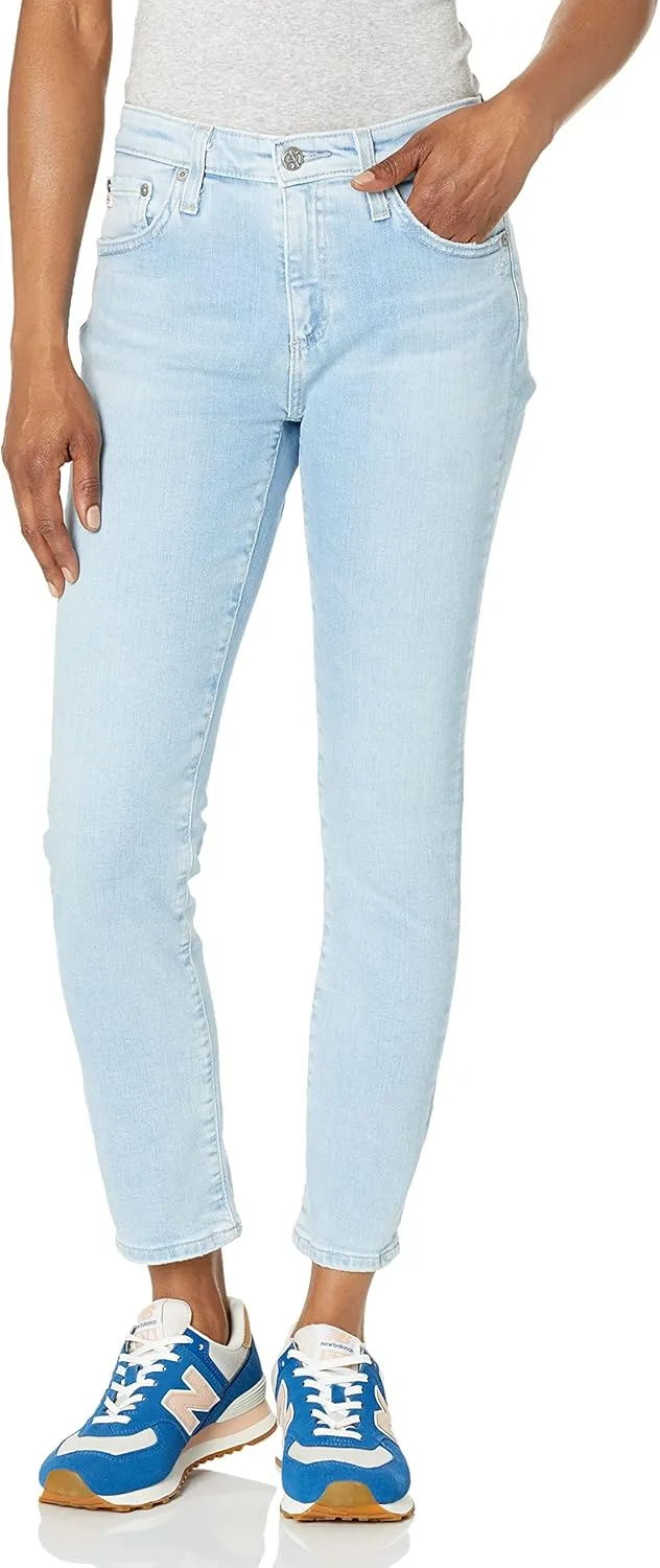 

AG Adriano Goldschmied Women's Prima Mid Rise Cigarette Crop Jean