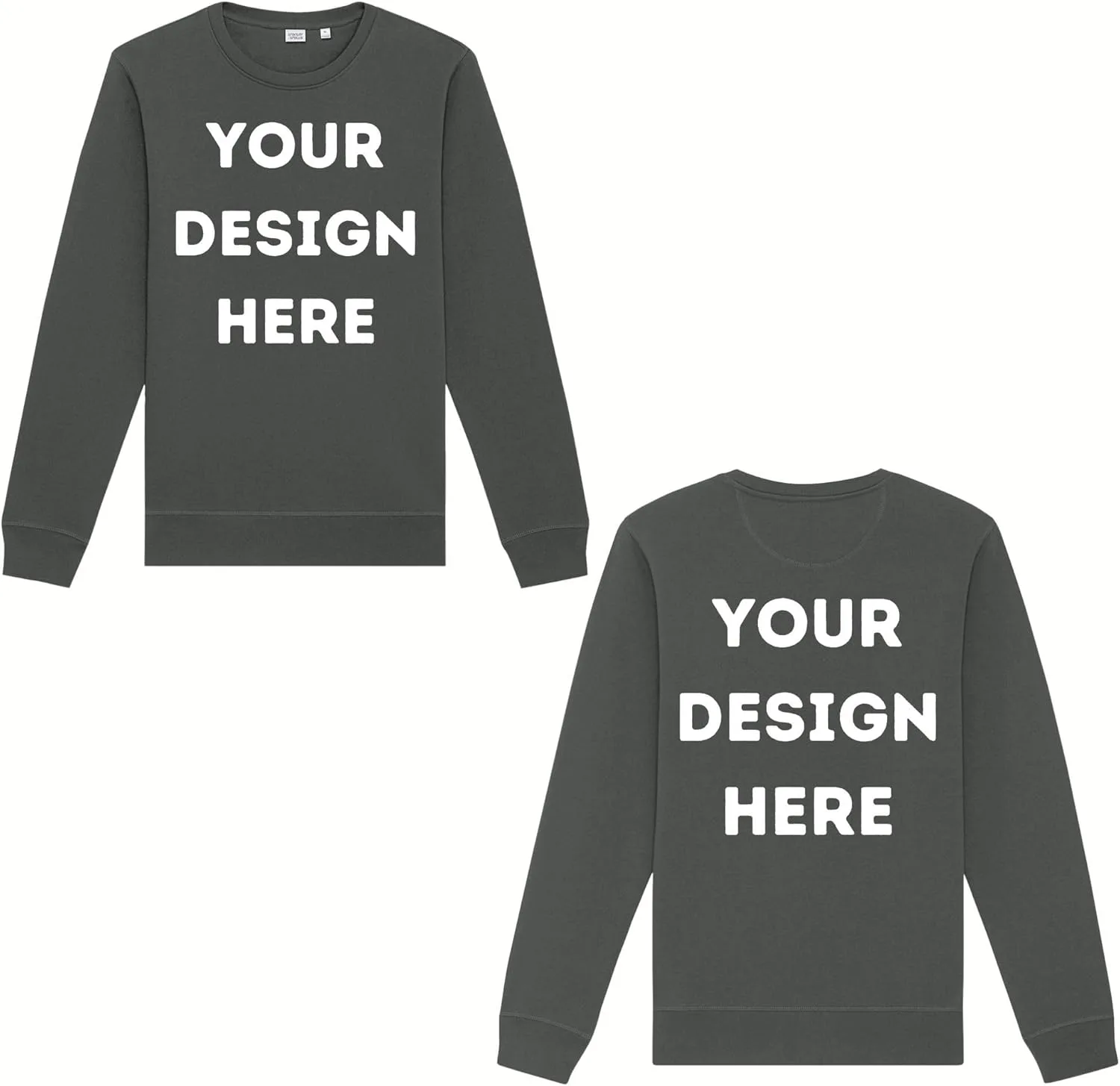 

Кастомный унисекс свитшот Midweight с принтом спереди и сзади LOGO IMPRESSION