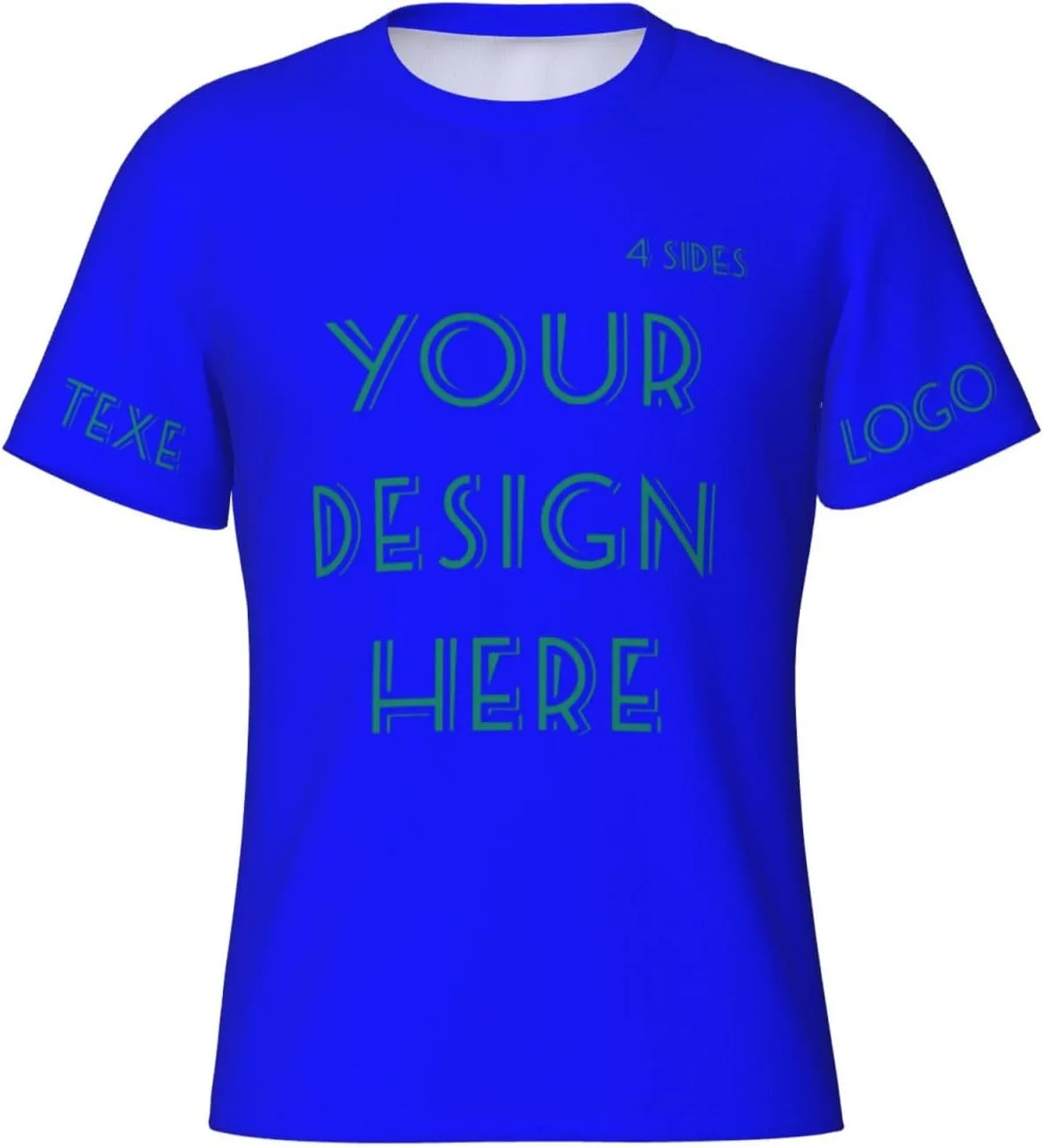 

Футболка Custom с принтом на 4 сторонах