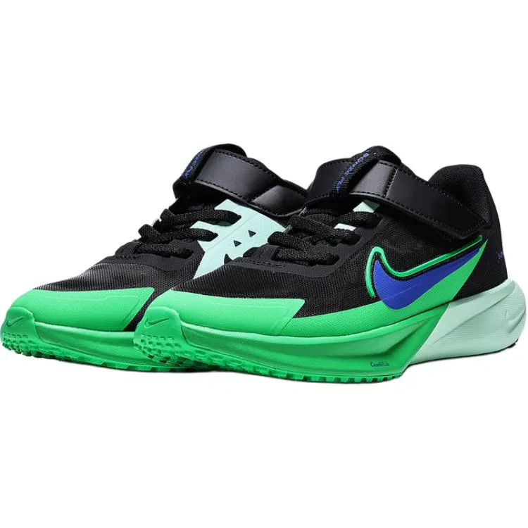 Кроссовки детские SONIC FLY Low top Running Shoes Black Green для детей 3-7 лет Nike — фото 4