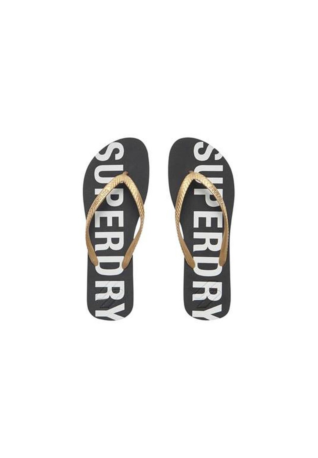 Шлепанцы Superdry., цвет Schwarz Gold