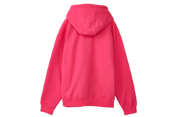 Толстовка Nike Loose Casual Sports Pullover Pink Red Pinkred, красный — фото 2