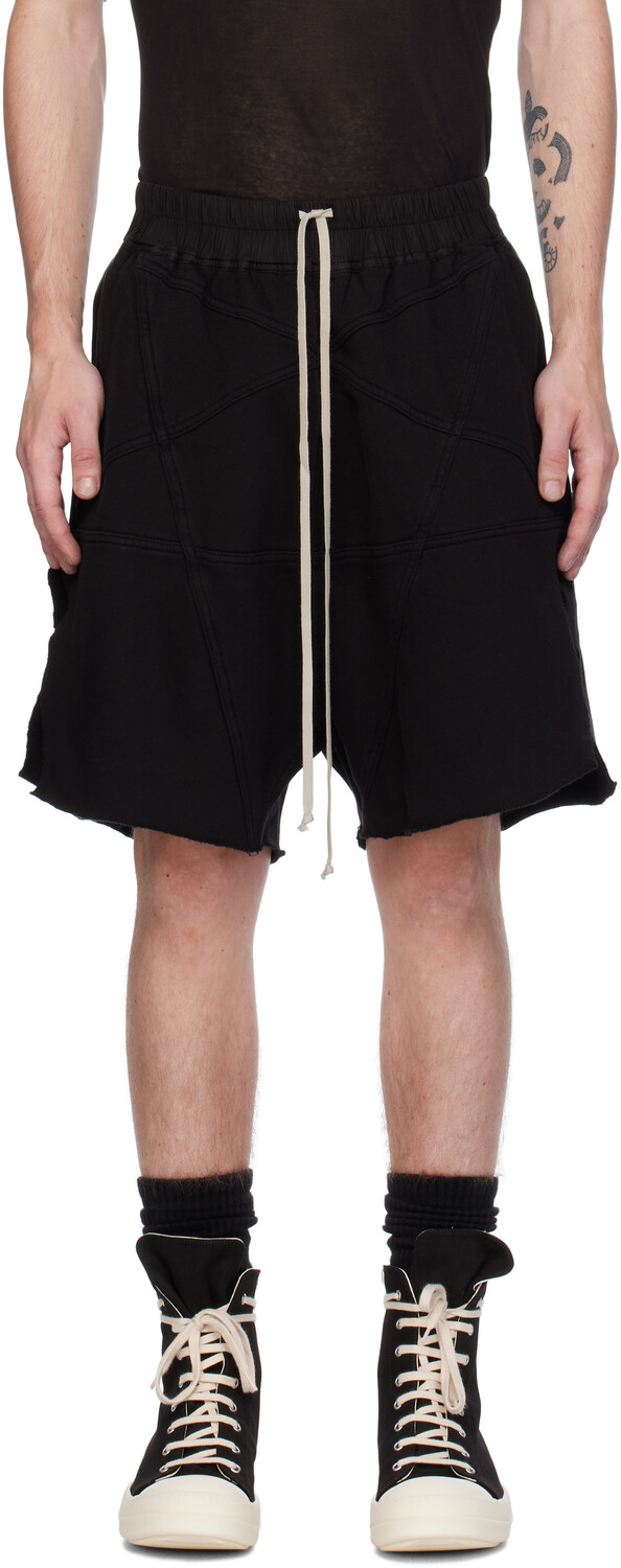 

Шорты Porterville Jersey Trucker Cut Off Rick Owens DRKSHDW, черный