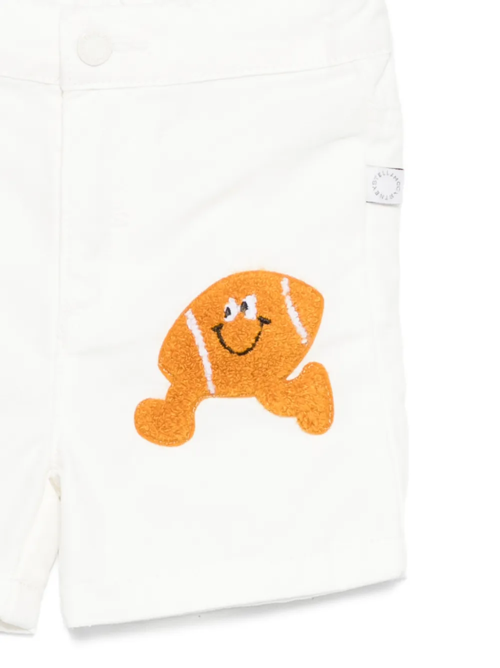 Шорты с нашивкой в виде мяча Stella Mccartney Kids, белый — фото 3