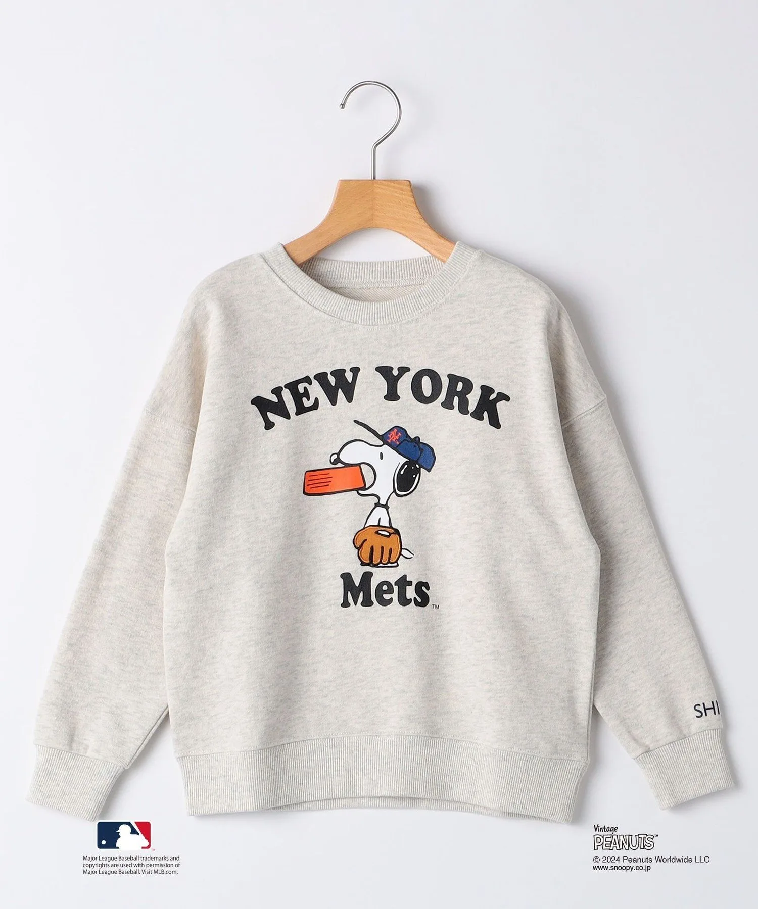 Детская футболка с изображением Снупи*MLB (130-170 см) SHIPS KIDS, Ivory