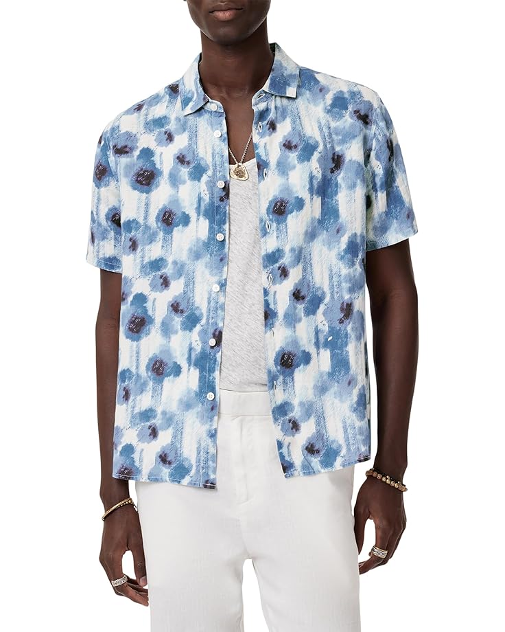 

Рубашка John Varvatos Sean Short Sleeve Shirt W780S25, цвет Fountain Heather