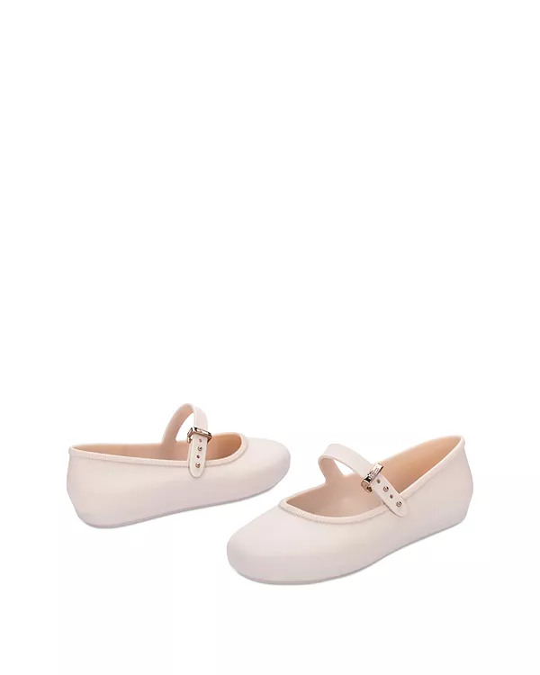 Мягкие балетки для девочек - для малышек и для взрослых Mini Melissa, бежевый — фото 3