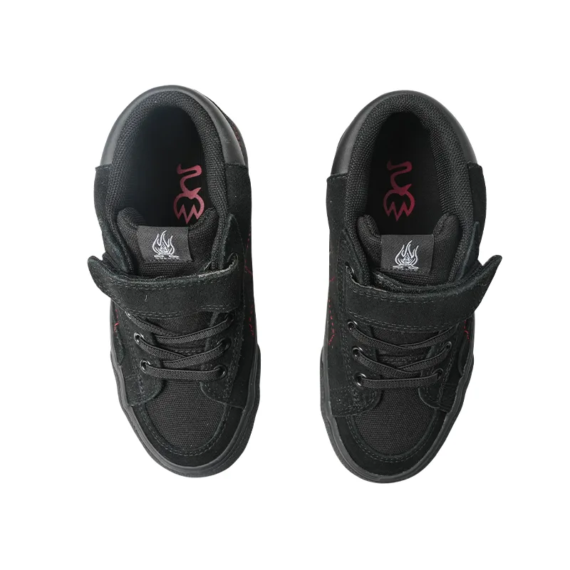 GOLUCK Кроссовки для скейтбординга mid top детские черно-красные — фото 3