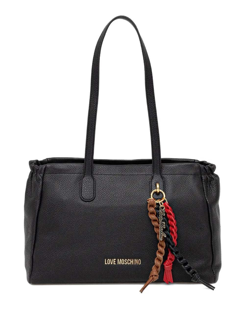 

Большая сумка-тоут с логотипом Love Moschino, черный