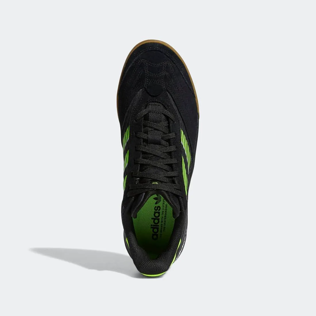 Мужские кроссовки Adidas Copa Nationale для скейтборда, черный/зеленый — фото 3