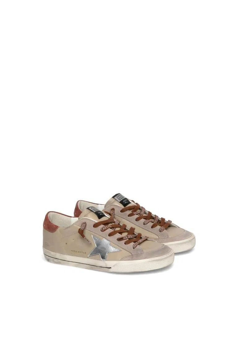 Кроссовки мужские, кожаные Golden Goose, бежевый — фото 3