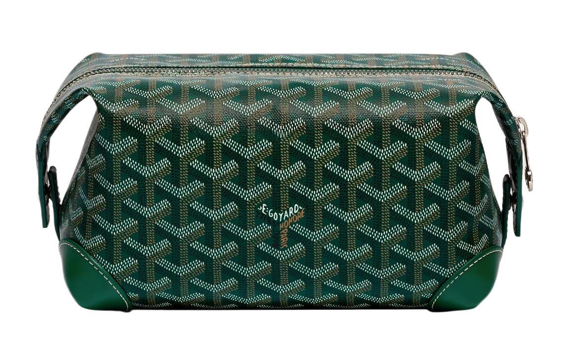

GOYARD Кожаная дорожная косметичка унисекс зеленая