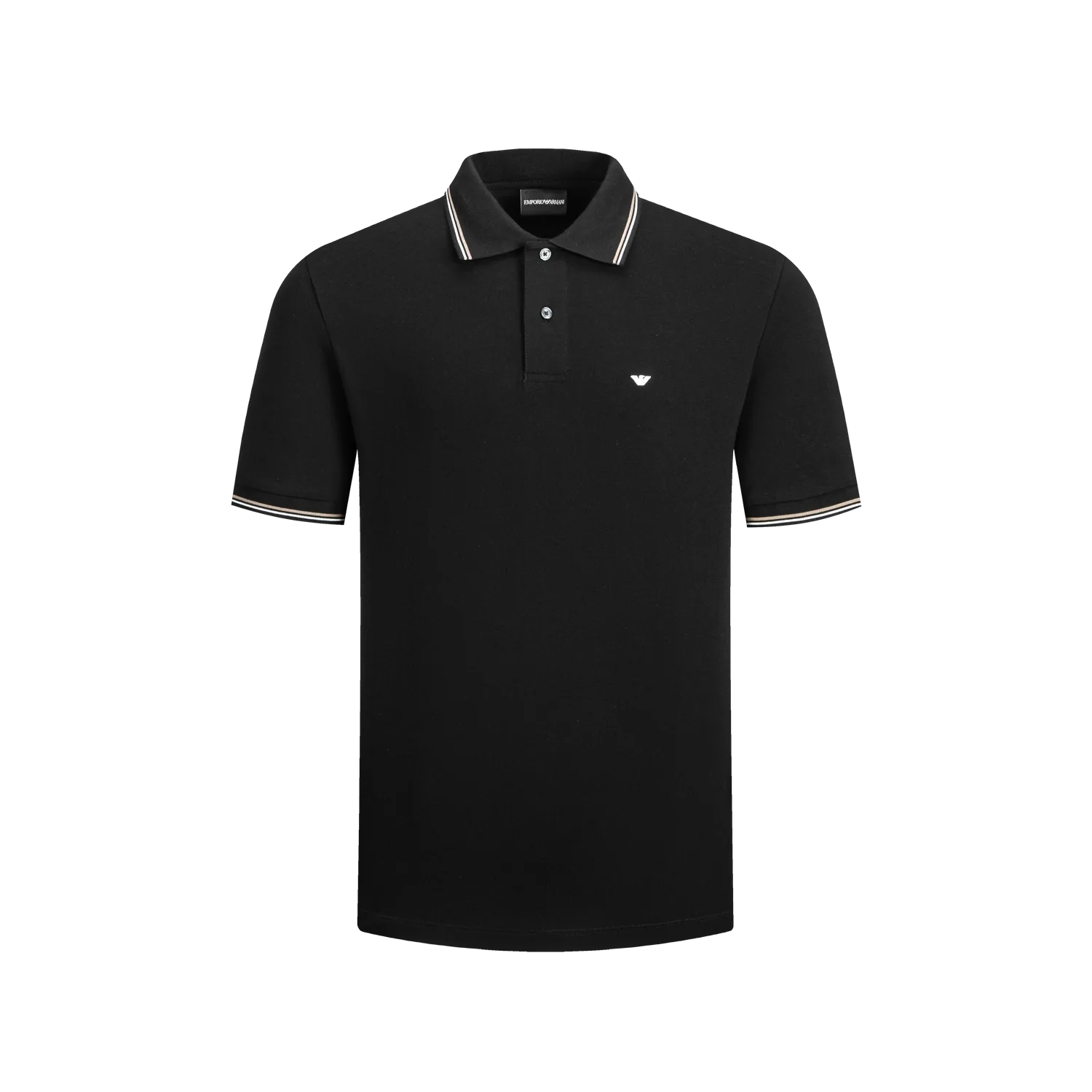 Поло для мужчин EMPORIO ARMANI, черный