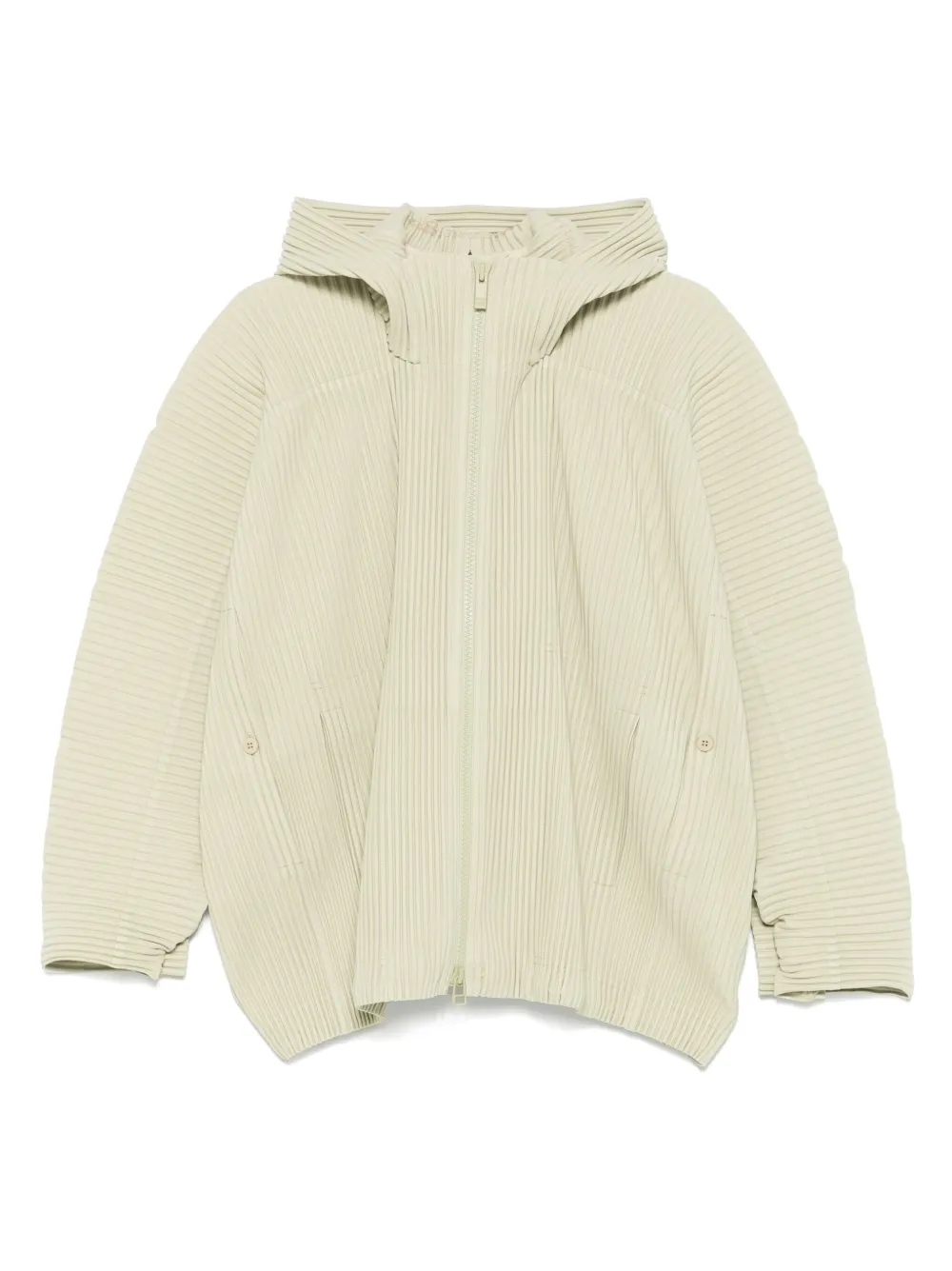 

Плиссированная куртка с капюшоном Homme Plissé Issey Miyake, зеленый